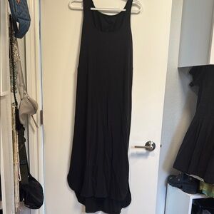 Lululemon Athletica Black Halter Maxi Sundress